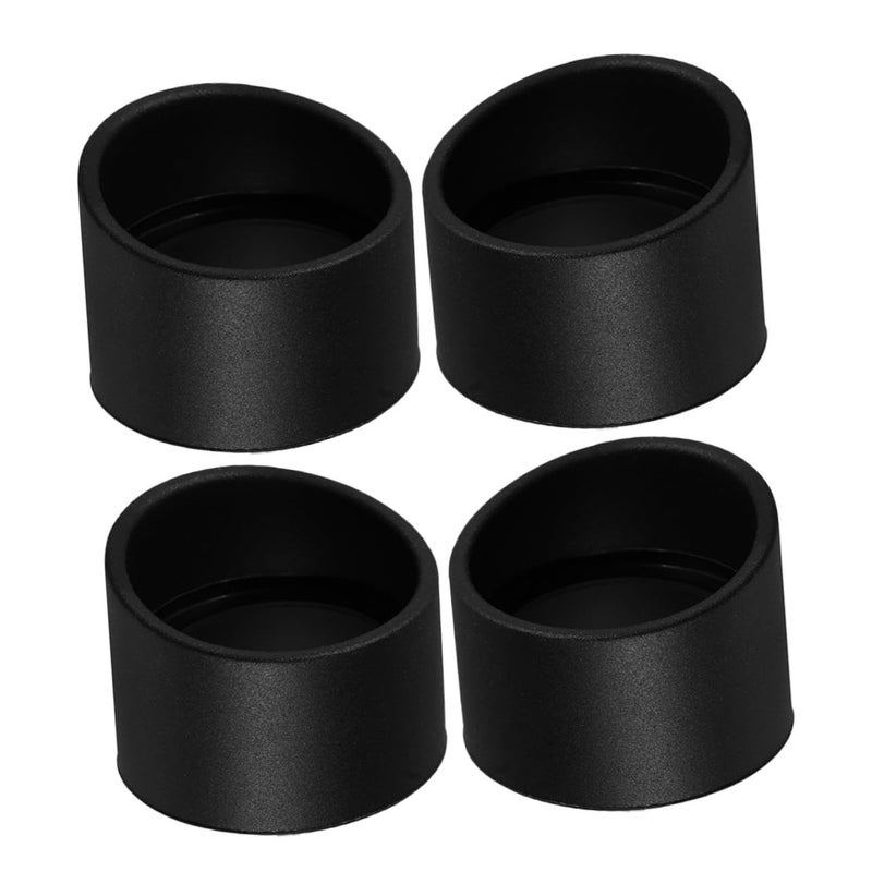 4 Pack Black Rubber Microscope Eyepiece Guards Eye Cups Reduce Fatigue For Prolonged Use - Image 2