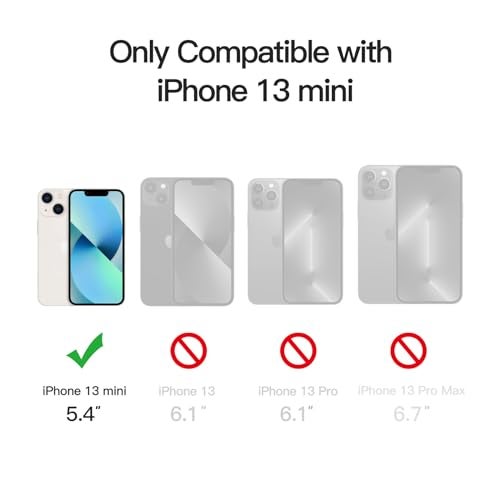 JETech Magnetic Case for iPhone 13 Mini 54Inch Compatible with MagSafe Translucent Matte Back Slim Shockproof Phone Cover Starlight - Image 3