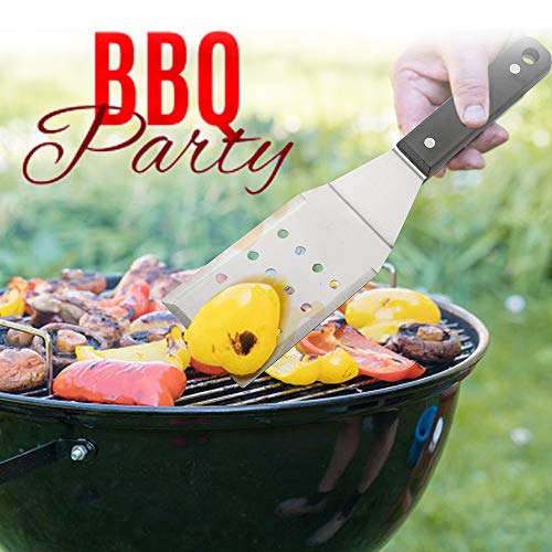 Leonyo Griddle Metal Spatula Set of 2, Food Grade Griddle Accessories - Stainless Steel Pancake Hamburger Turner Flipper for Flat Top Cast Iron BBQ Hibachi Cooking, Dishwasher Safe - Image 5