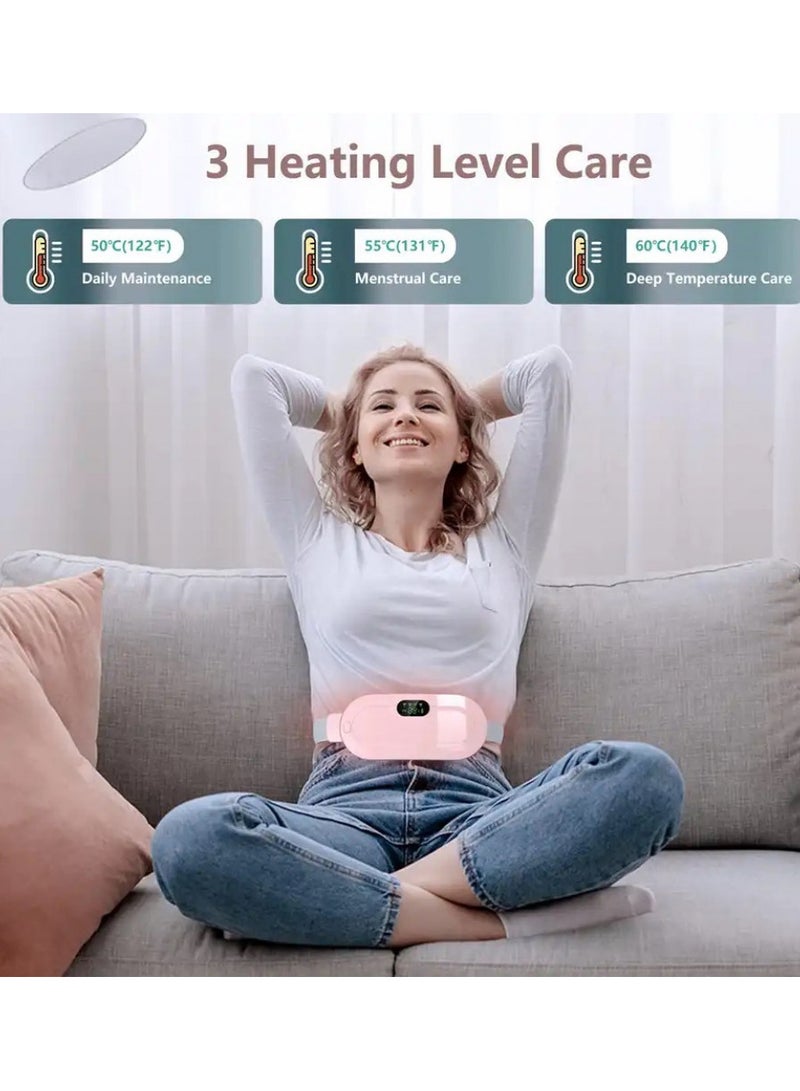 Loquat Heating Belt To Soothe Menstrual Pain With 3 Heat Levels And 4 Vibration Massage Modes - Image 4