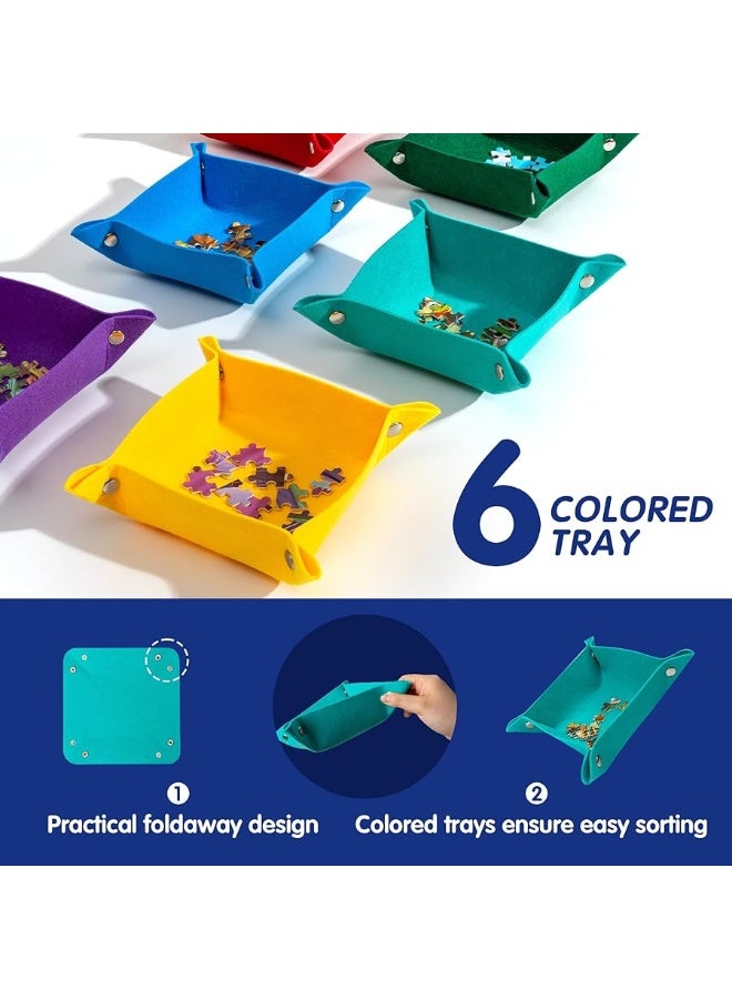 Tektalk Higher-Capacity Design, Jigsaw Puzzle Roll-up Mat in Delicate Packaging Box with Hand Pump, Storing for 2000, 1500, 1000, 500 Jigsaw Puzzle Pieces - Image 3
