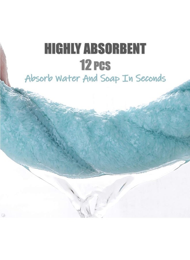 Spotted Play Extra Absorbent Microfiber Soft Wash Clothes for Baby Skin, Coral Fleece 12x12in - Image 4