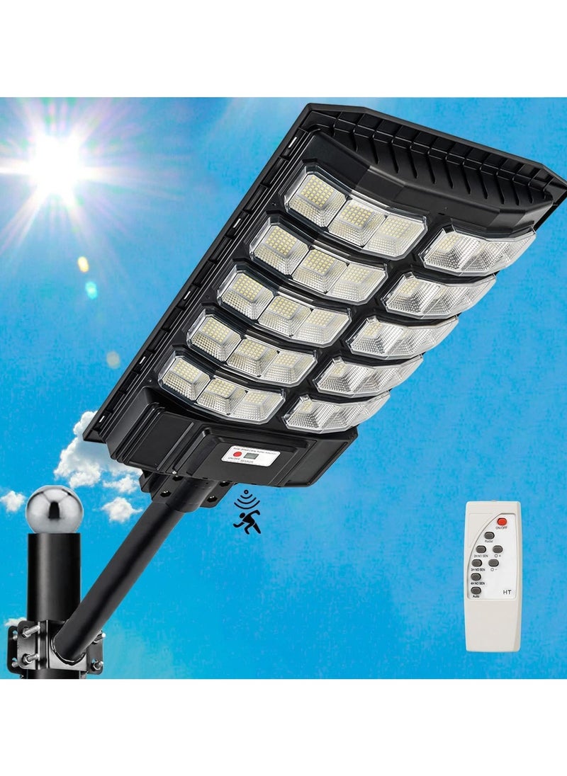 EasyLife - 3600w Solar Street Light Dusk to Dawn With Remote Control Motion Sensor Solar Lights Outdoor Waterproof Perfect for Patio Shed Garden Backyard - Image 1