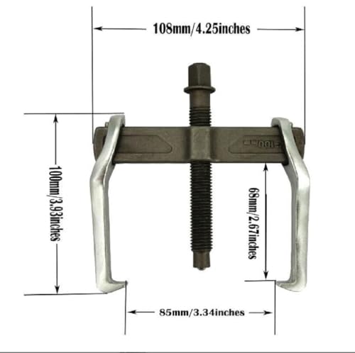 MANNIFEN 2 Jaw Puller 2 Claw Gears Puller for Removal of Pulley Flywheel BearingSmall Gear Puller 4inches - Image 3