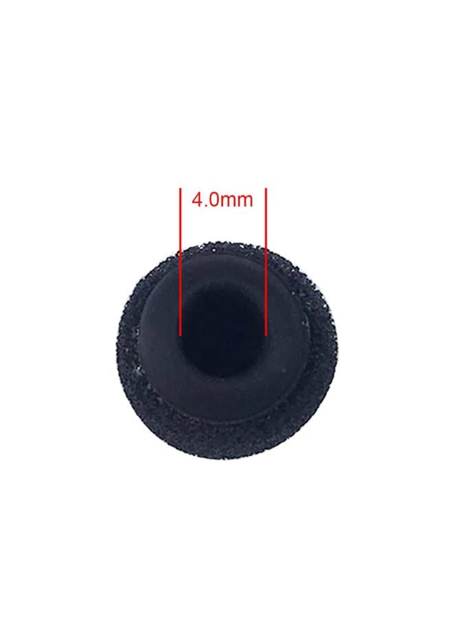 Canfon 2pcs Foam Windscreen Covers/Pop Filter/Wind Shield with Silicone Holder Compatible for RODE Smartlav＋ Lavalier Mic with Diameter of 4-5.0mm (Black) - Image 2