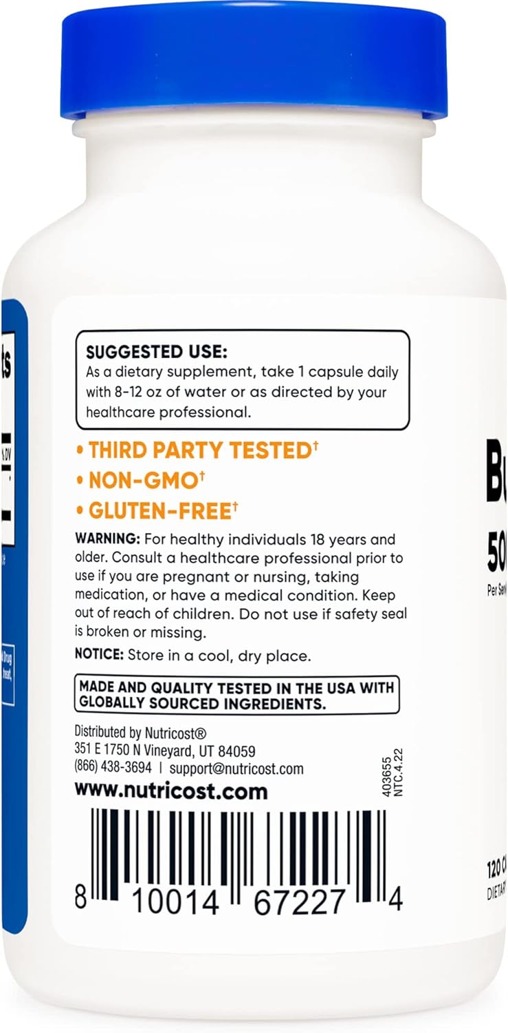 Nutricost Burdock Root 500mg 120 Capsules  Gluten Free NonGMO Vegetarian Friendly - Image 3