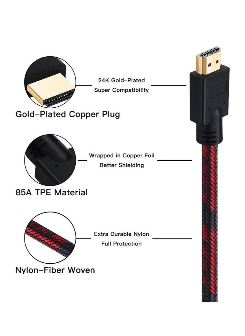 Excefore HDMI Cable, Supports 1080p, UHD, FHD, 3D, Ethernet, Audio Return Channel for Fire TVHDTV/Xbox/PS3 (16Ft/5M)  - Image 2
