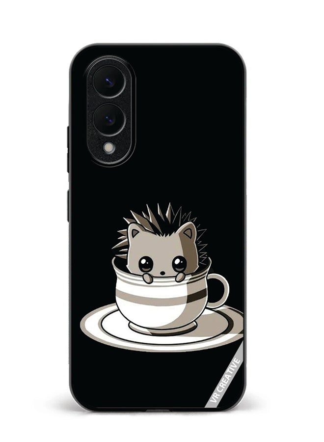 Protective Case Cover For Samsung Galaxy S25 Edge Cat In A Cup Design Multicolour