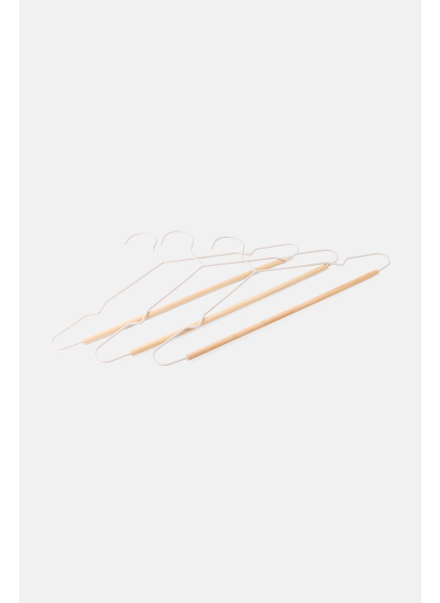 Muy Mucho 3 Pcs Hangers 42 x 20,5 cm, Beige  - Image 2