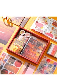 XiuWoo 154 Pcs Aesthetic Scrapbook Kit Scrapbooking Supplies Junk Journal With A6 Grid Notebook Bullet Journals Diy Gift Journaling For Teen Girl Kid Women  - Image 2