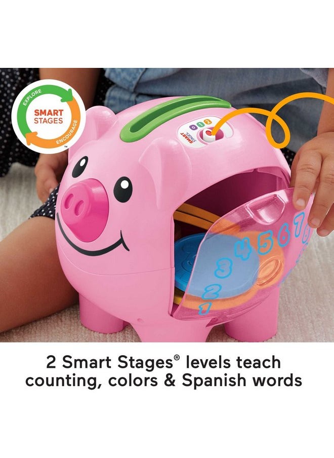Fisher-Price - Fisher-Price Baby & Toddler Toy Laugh & Learn Smart Stages Piggy Bank with Educational Songs & Phrases for Infants Ages 6+ Months - Image 1