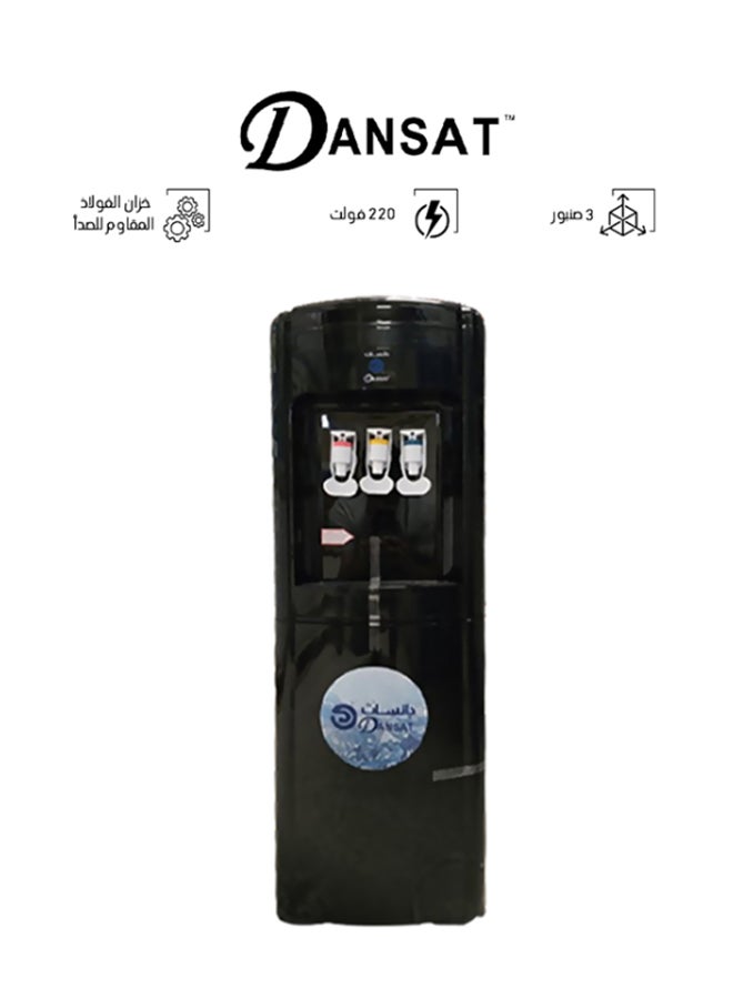 Dansat Water Dispenser With 3 Taps Hot/Cold/Warm DAN650WD Black - Image 1