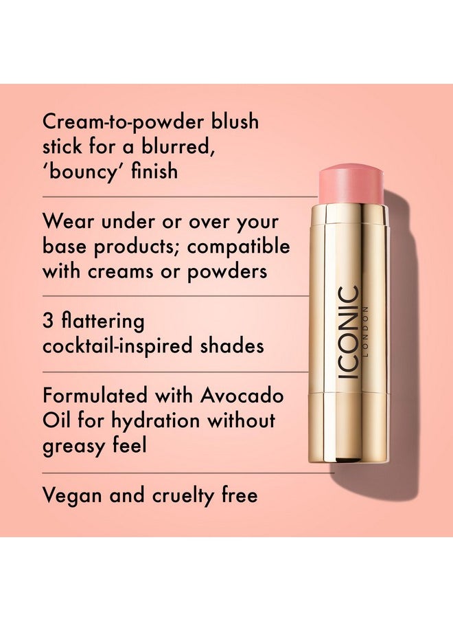 ICONIC LONDON - ICONIC LONDON Blurring Blush Stick | Seamless Blending, Matte Finish, Cruelty-Free, Vegan Makeup, Daiquiri (Pink) - Image 1