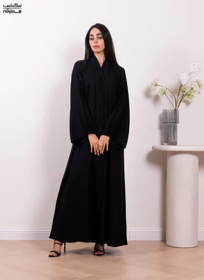 afghan dresses Muslim Women Chiffon Beads Open Abaya Dress – Urgarment main image 1