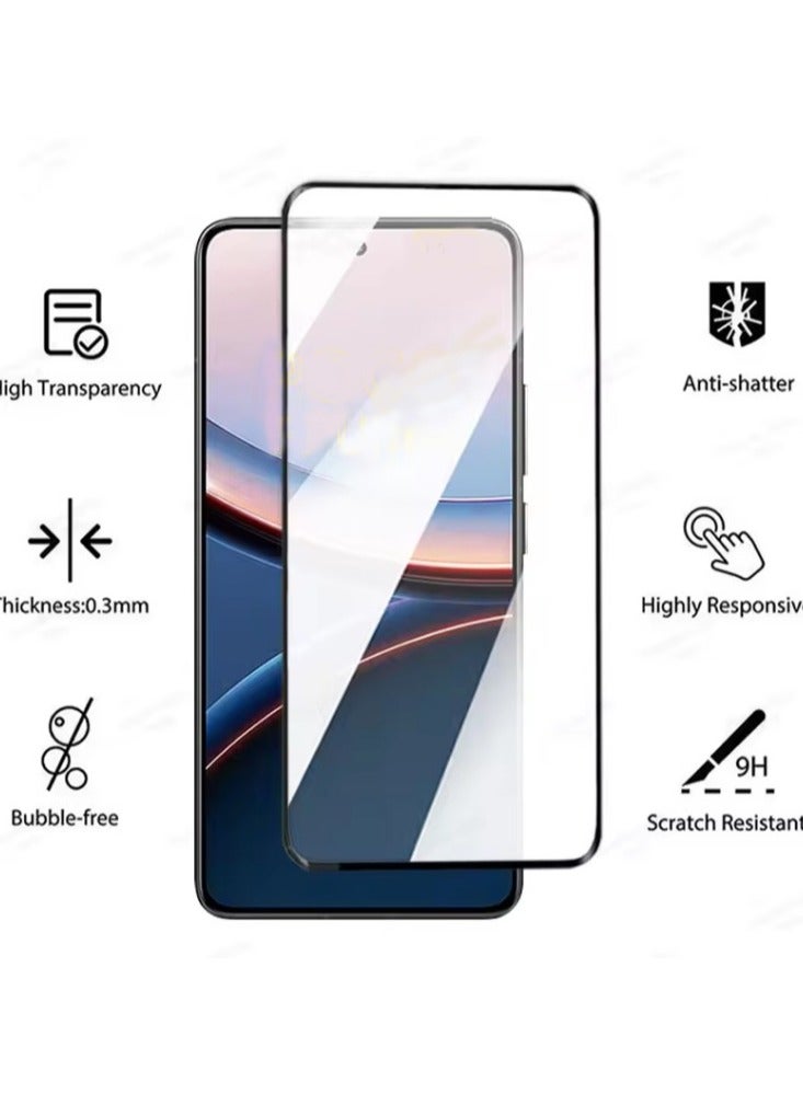2 Pcs Screen Protector for Vivo V50 Lite 5G (6.77 Inch), 9H Hardness Tempered Glass Screen Film, Highly Clear, Anti-Scratch, Bubble Free - Image 3