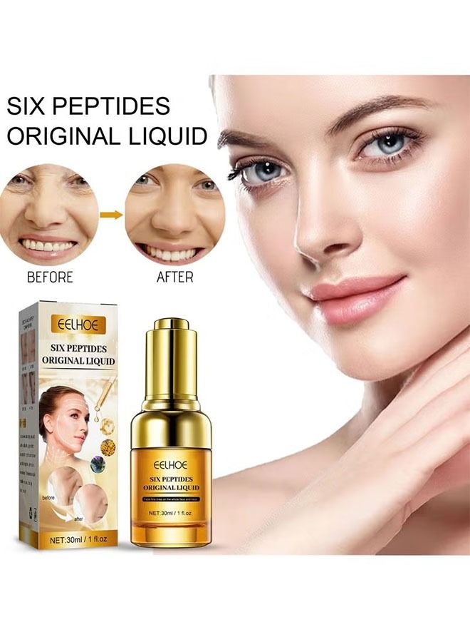 EELHOE Six Peptides Original Liquid 30Ml,Replenish Moisture, Shrink Pores,Has The Effect Of Reducing Wrinkles And Fine Lines, Suitable For All Skin Types - Image 1