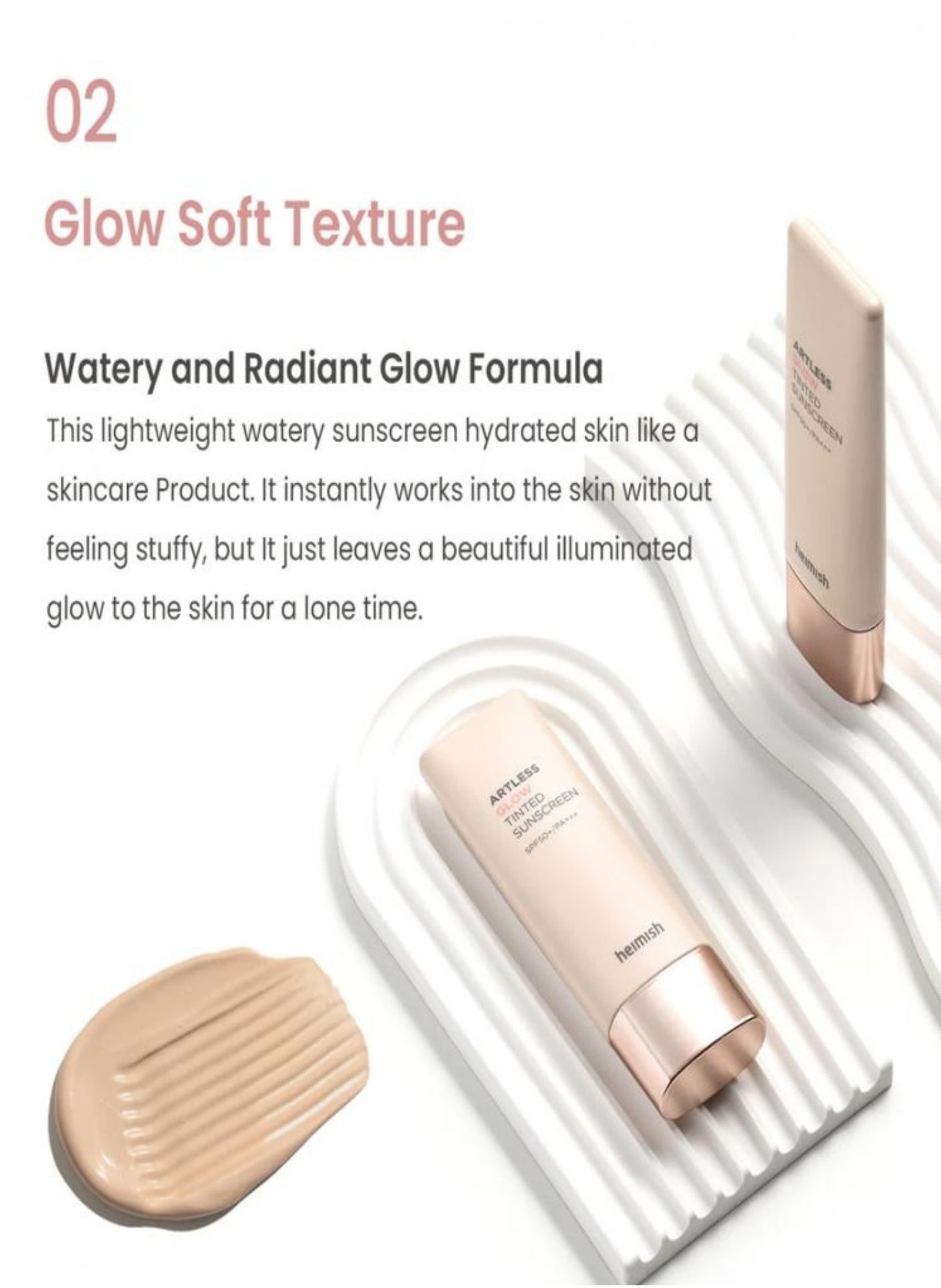 Heimish Glow Tinted Sunscreen SPF 50+ PA+++ - 50ml | Brightening and Protecting Sunscreen | Tinted for Even Skin Tone, Hydrating, and UV Protection - https://f.nooncdn.com/p/pzsku/Z586EAFCA1F50139E19CBZ/45/_/1723691909/63d3167b-c26f-4ffa-bca9-78ff735ac746.jpg?width=original