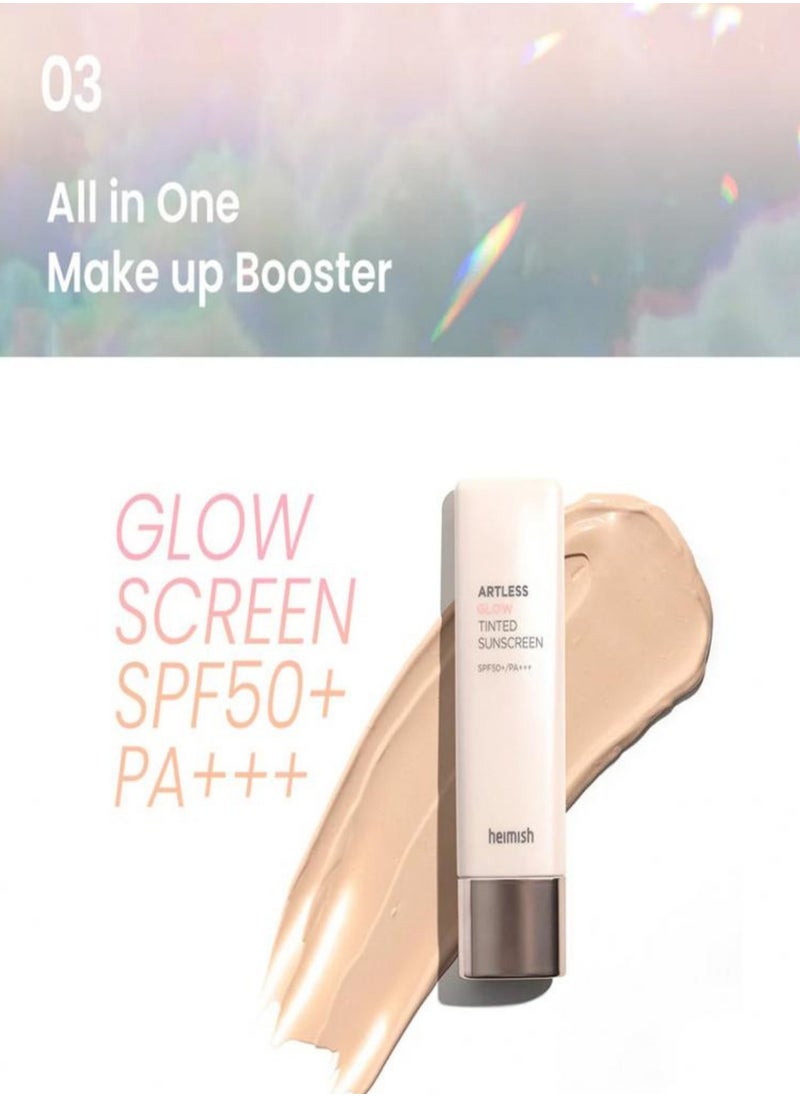 Heimish - Heimish Glow Tinted Sunscreen SPF 50+ PA+++ - 50ml | Brightening and Protecting Sunscreen | Tinted for Even Skin Tone, Hydrating, and UV Protection - Image 1