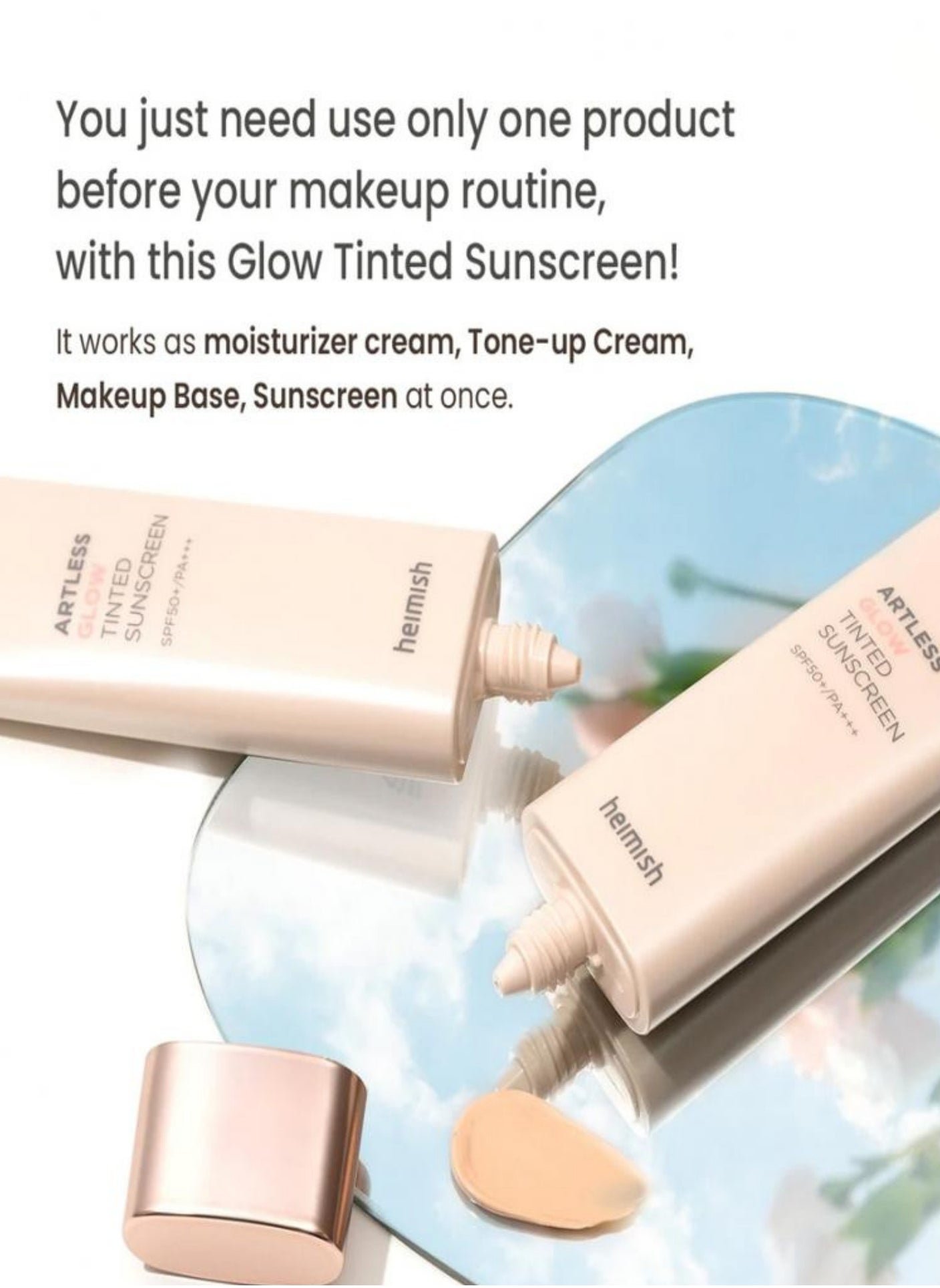 Heimish Glow Tinted Sunscreen SPF 50+ PA+++ - 50ml | Brightening and Protecting Sunscreen | Tinted for Even Skin Tone, Hydrating, and UV Protection - https://f.nooncdn.com/p/pzsku/Z586EAFCA1F50139E19CBZ/45/_/1723691929/f12ff4e6-c73a-42c7-b36e-599617a59332.jpg?width=original