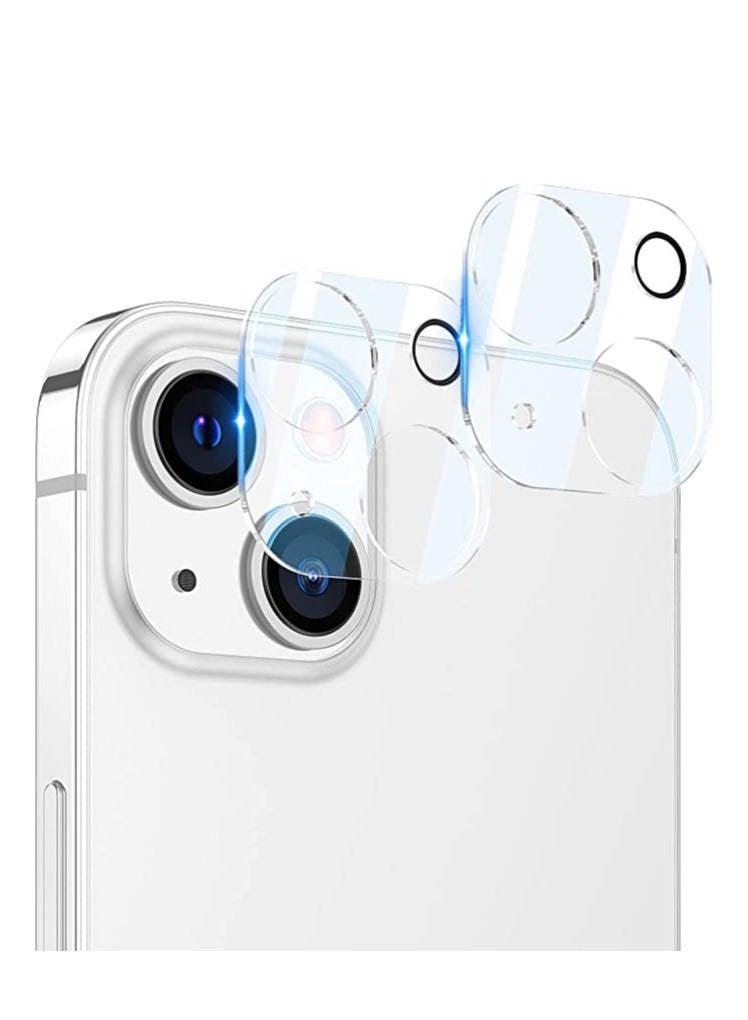 glassology واقي شاشة عدسة الكاميرا لهاتف iPhone 15 /15 Plus 9H Hardness شفاف عالي الدقة واقي من الزجاج المقوى لا يؤثر على اللقطات الليلية - Image 3