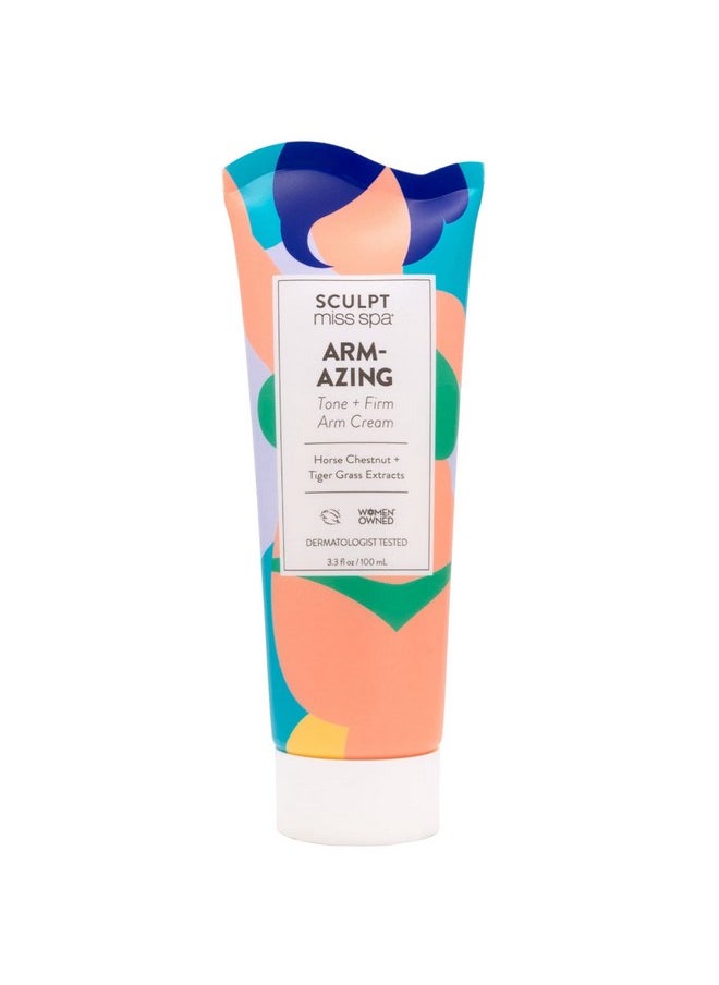 MISS SPA - MISS SPA Tone Firm Arm Cream for Women, Help Firm Upper Arm with Horse Chestnut and Tigger Grass, Anti Aging Skin Care Products, Body Lotion, Firming Cream for Body 3.3 Fl oz - Image 1