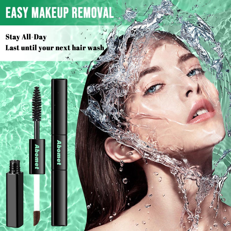 Abomet Quick Cover Root Touch Up Stick, 2-in-1 Mascara Brush& Pen Cover Gray Hair Concealer Rescue Brush, Hair Fibers for Thinning hair, Eyebrow and Beard, Convenient to Carry (Black, 7 ML) - Image 5