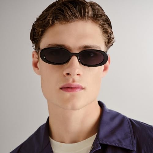 Le Specs Outta Love Sunglasses - Black, Oval, Unisex, Micro 90s Sleek Style - Image 5