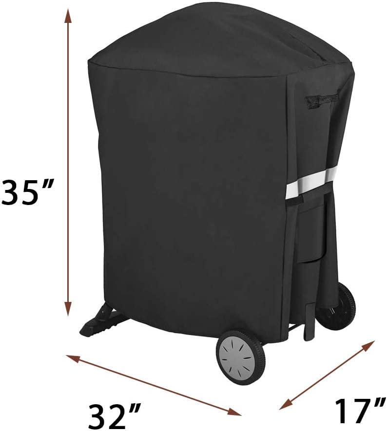 Utheer 7113 Grill Cover for Weber Q100 Q1000 Q1200 Q200 Q2000 Q2200 Series, Fits Weber 50060001 51060001 54060001 Liquid Propane Grills, Waterproof and UV Resistant - Image 2