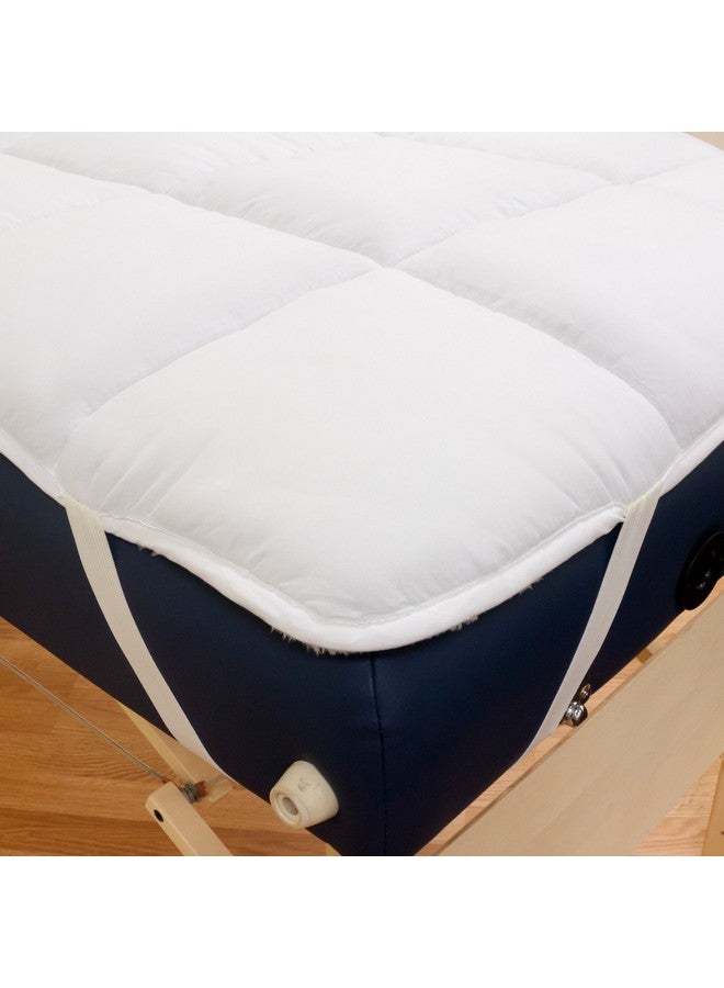 Body Linen Abundance Deluxe Quilted Fleece Massage Table Pad Set. Includes Face Cradle Cover & Table Pad. Microfiber Fleece is Lint Free, Super Soft & Cushy. - Image 4