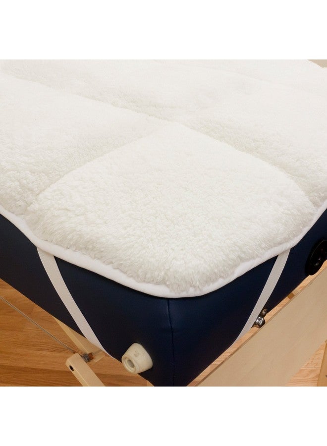 Body Linen Abundance Deluxe Quilted Fleece Massage Table Pad Set. Includes Face Cradle Cover & Table Pad. Microfiber Fleece is Lint Free, Super Soft & Cushy. - Image 3
