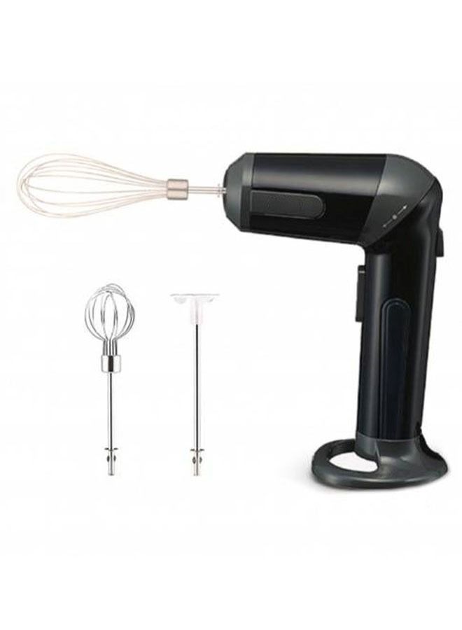 مضرب خفق يدوي قابل لإعادة الشحن 2200 مللي امبير اسود - Image 3