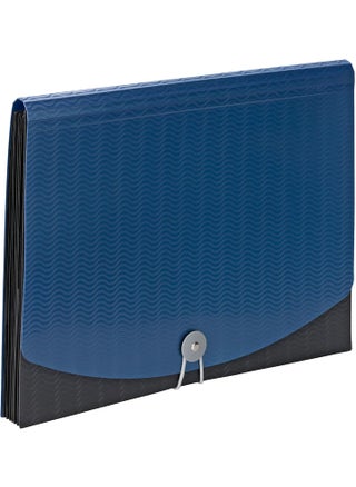 Smead Poly Expanding File 6 Dividers Flap and Cord Closure Letter Size Wave Pattern BlueBlack 70872 - pzsku/Z586EF9232931D5943AF2Z/45/1747233748/f435d034-f95b-48a5-bed0-4e32d7426a02