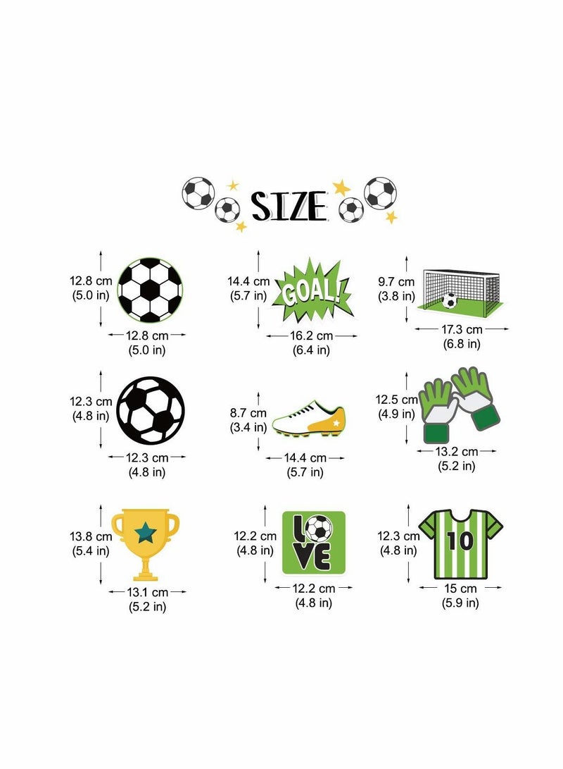 SYOSI Soccer Themed Hanging Foil Swirls Decoration Soccer Boys Kids Birthday Baby Shower Party Decoration (24Pcs) - Image 4