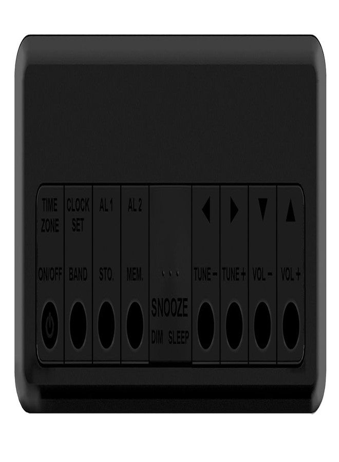 Emerson CKS2023AM/FM Dual Alarm Clock Radio with 0.6" Blue LED Display, 4-Level dimmer, and Wake to Radio/Buzzer Alarm, Black - Image 3