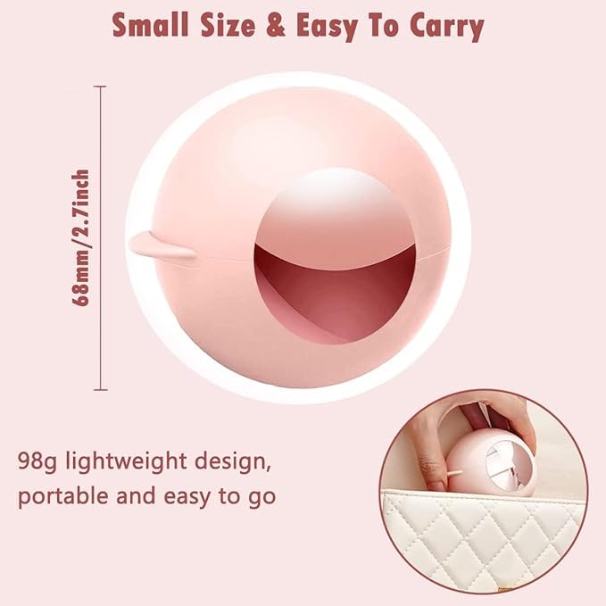 KMOTID Washable and Reusable Lint Roller Ball Sticky Portable Pet Hair Removal Tool for Clothing Furniture Carpets Beds Sofas and More Pack2 Multicolor - Image 2