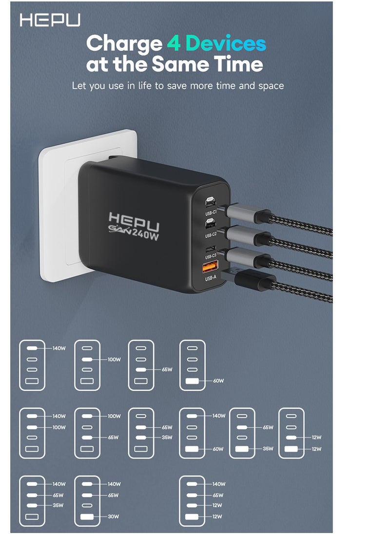 HEPU HEPU HP306 Universal Travel Adapter 240W High Power  - Image 5