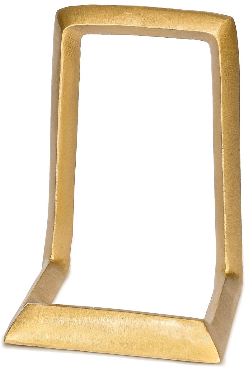 Red Co. 8â€ Decorative Metal Display Plate Stand and Art Holder Easel in Distressed Gold Finish - Image 2