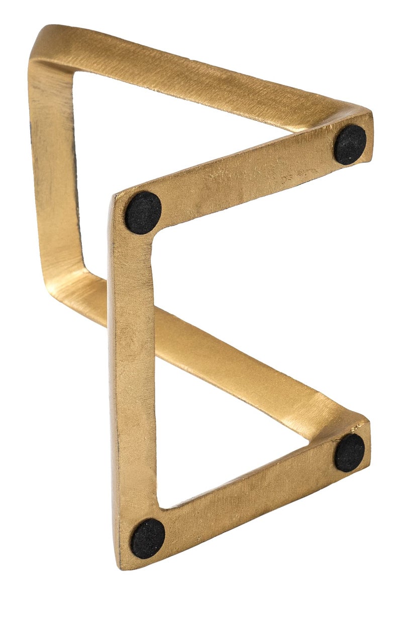 Red Co. 8â€ Decorative Metal Display Plate Stand and Art Holder Easel in Distressed Gold Finish - Image 4