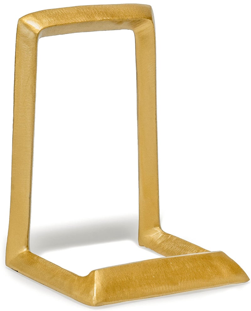 Red Co. 8â€ Decorative Metal Display Plate Stand and Art Holder Easel in Distressed Gold Finish - Image 1