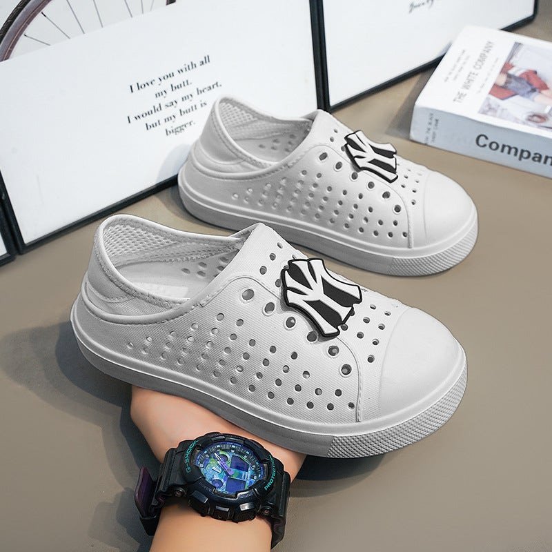 Popular Croc Shoes For Boys, Summer Hollow Wading Shoes, Baotou Children'S Beach Shoes, Lightweight Men'S And Women'S Sandals - Image 4
