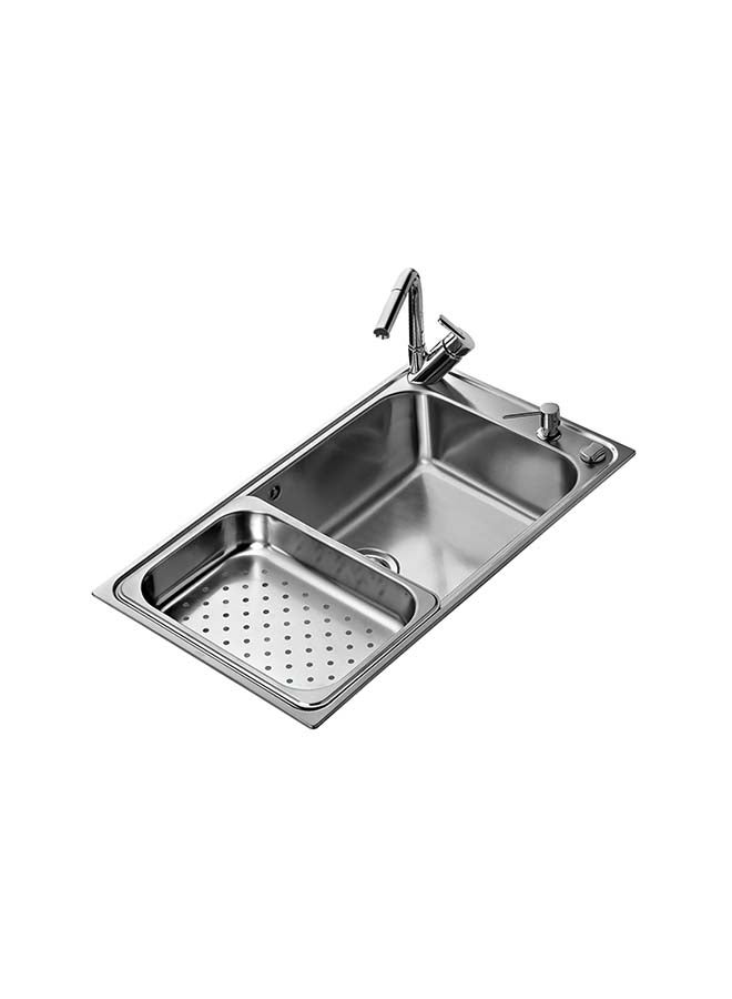 TEKA Bahia 1B Plus Inset Stainless Steel Sink One Bowl Silver 860x500x220mmmm - Image 2