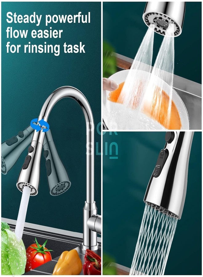Porslin Tap Extender for Kitchen Sink - 360° Flexible Faucet Extension Attachment | 3-Mode Water-Saving Kitchen Tap Aerator Shower | Sink Tap Extension for Basin & Wash Area - Fits 22mm & 24mm Taps - Image 3