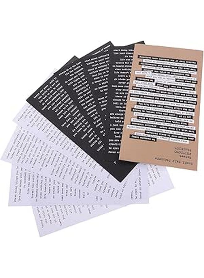 Vintage Inspirational DIY Paper Stickers Set 2 Packs for Journaling Scrapbook Decoration - Image 1