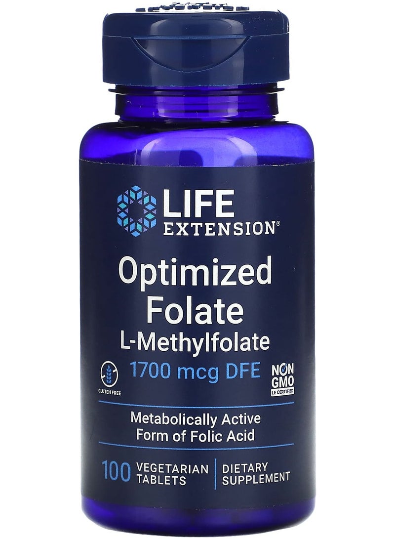 Optimized Folate, 1,700 mcg DFE, 100 Vegetarian Tablets