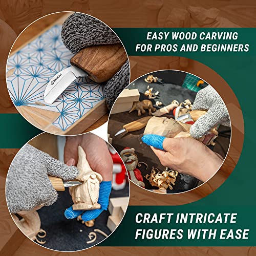 BeaverCraft Wood Carving Kit S16 - Whittling Knives Set for Beginners - Includes Carving Tools and Blank Blocks - Image 5