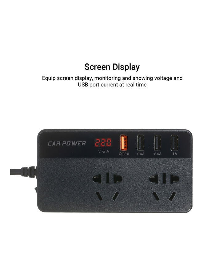 NIBEMINENT Portable Power Inverter Black - Image 3