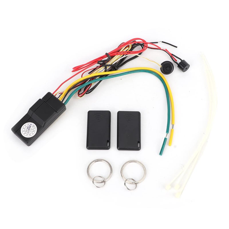 12V إنذار مضاد للاختطاف لقفل محرك السيارة مع مسافة استشعار قابلة للتعديل وفتح طوارئ - Image 2