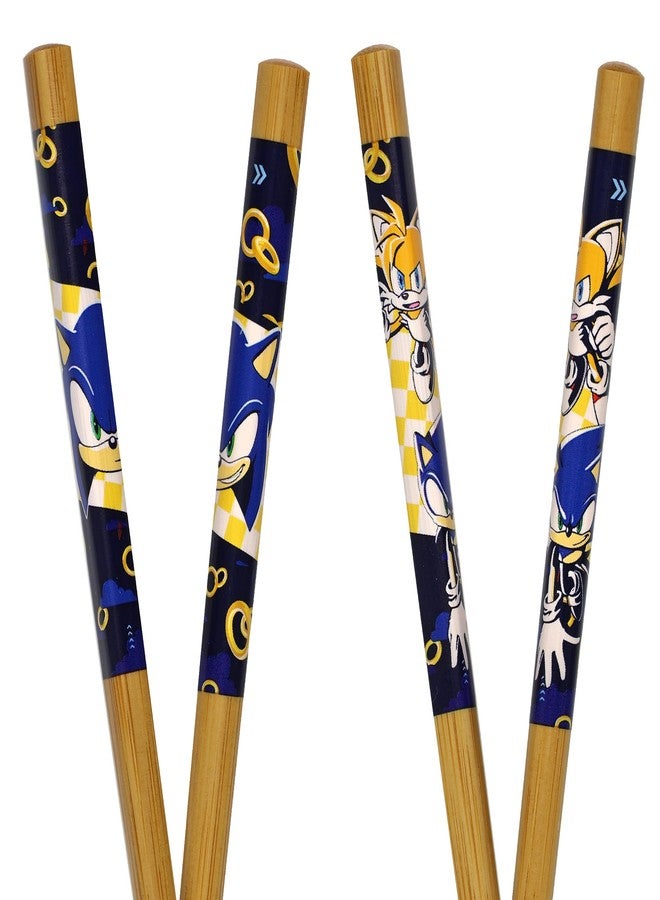 JUST FUNKY Sonic The Hedgehog Chopsticks Character Designed Reusable Bamboo Set - 4 Pairs - Image 4