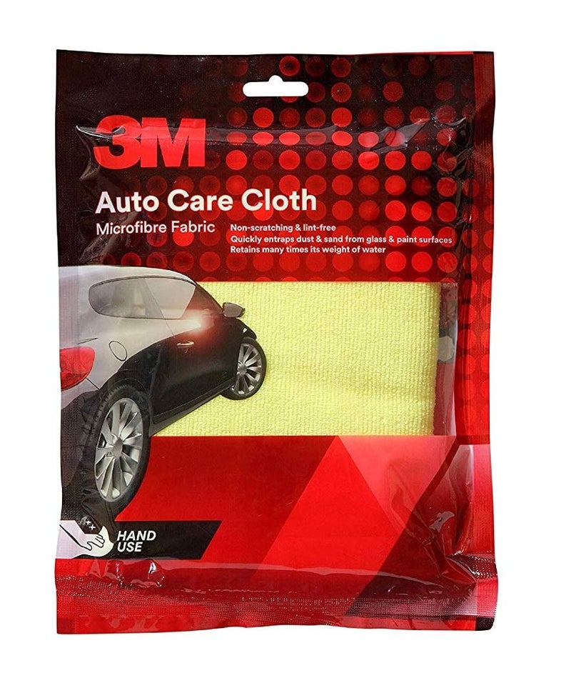 3M Car Care Microfiber Cloth , 340 GSM , Pack of 1, yellow - Image 1