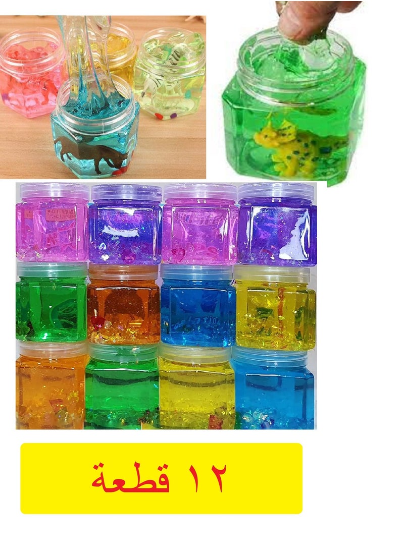 Generic 12 Pieces Of Crystal Mud Slime  MultiColored  - Image 1